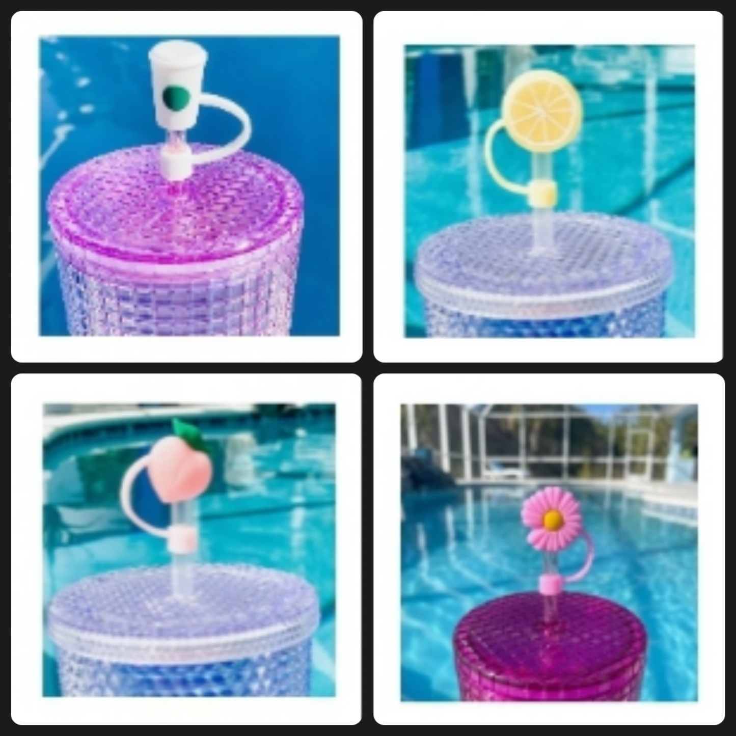 Pretty Peonies Grey 40oz Tumbler