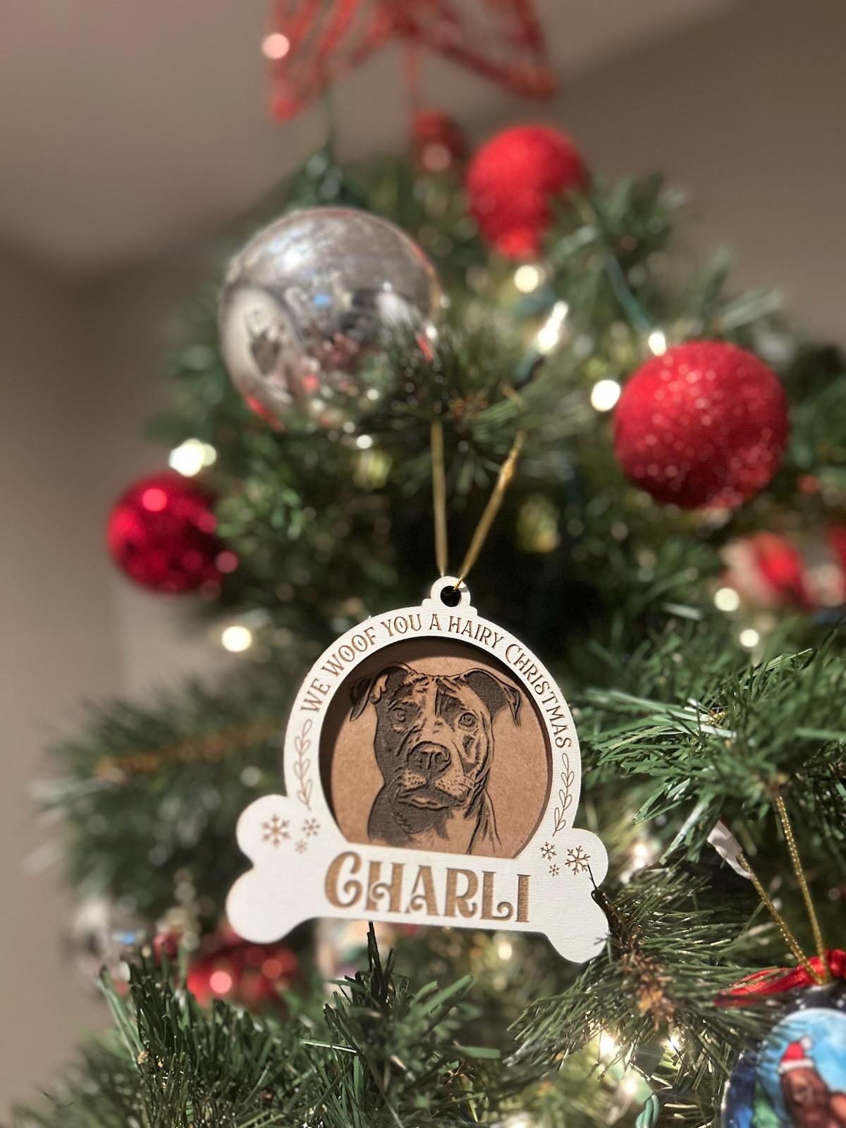 Personalized Dog Christmas Ornament