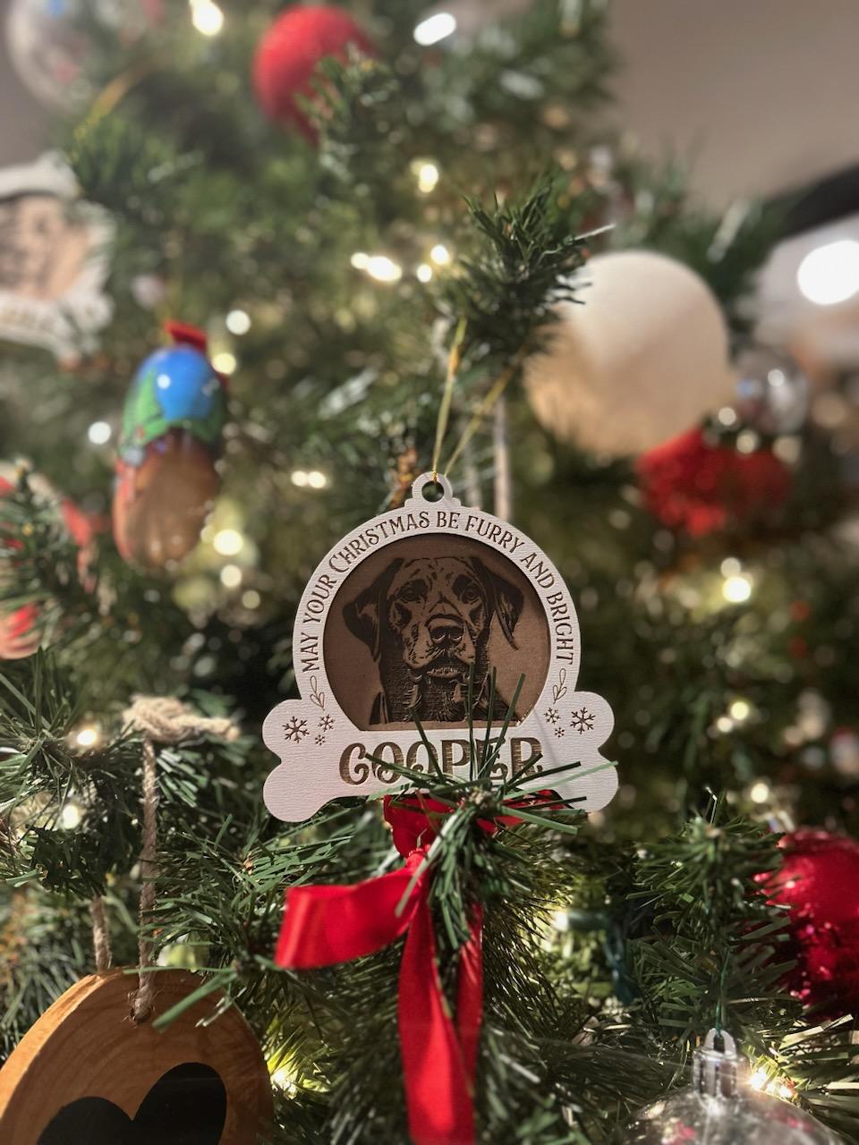 Personalized Dog Christmas Ornament