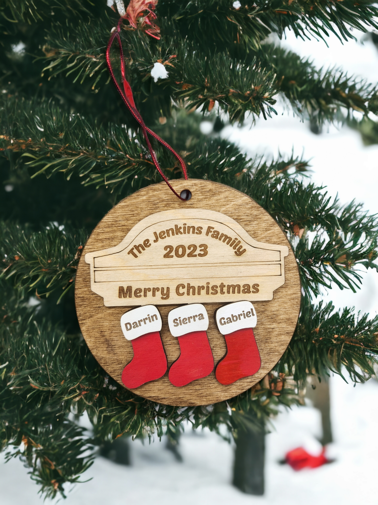 2023 Family Name Stocking Ornament