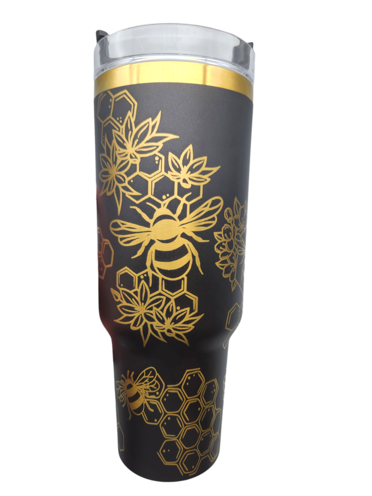 Buzzing Bees Black & Gold 40oz Tumbler