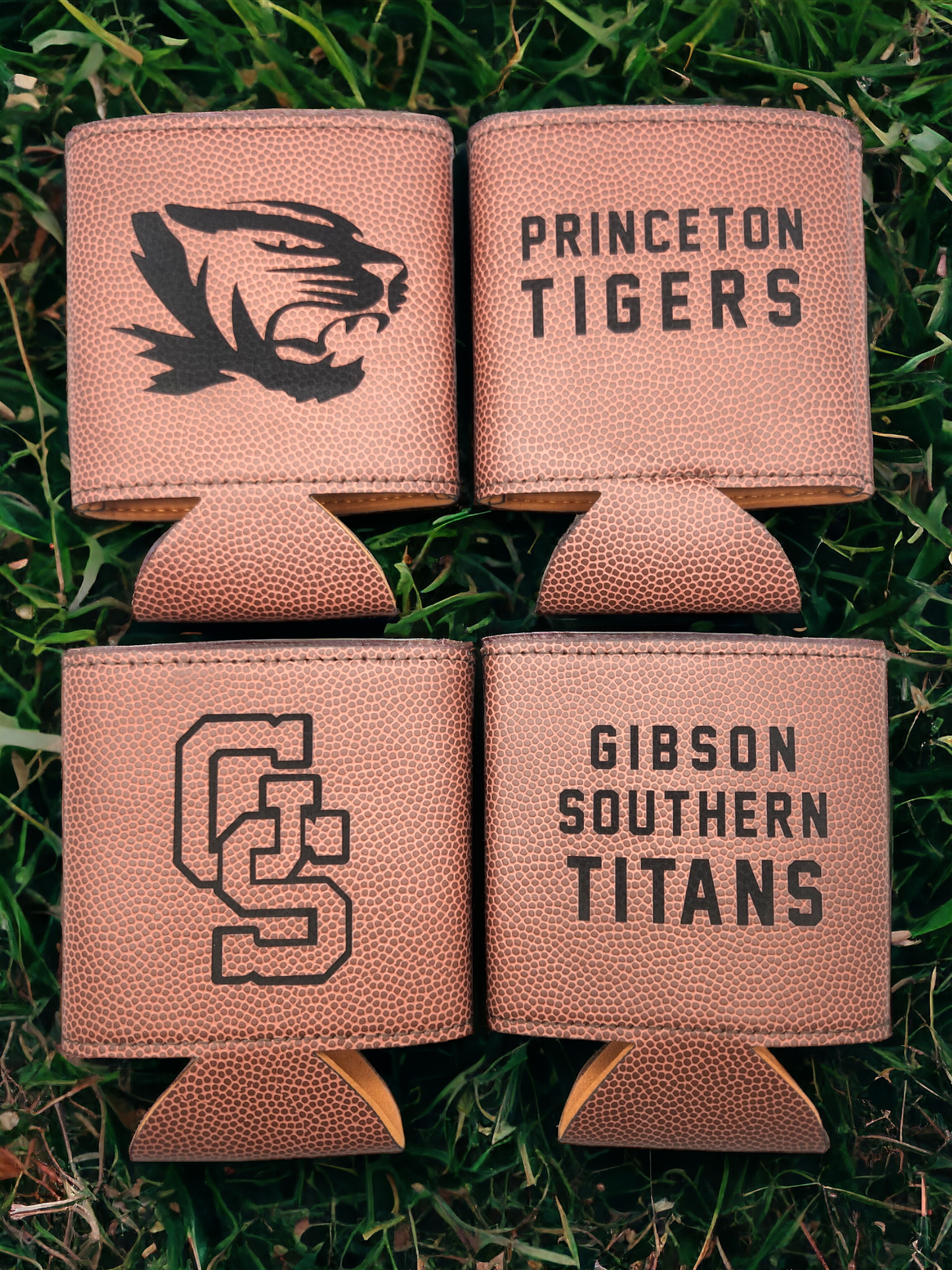 Football Leather Koozie