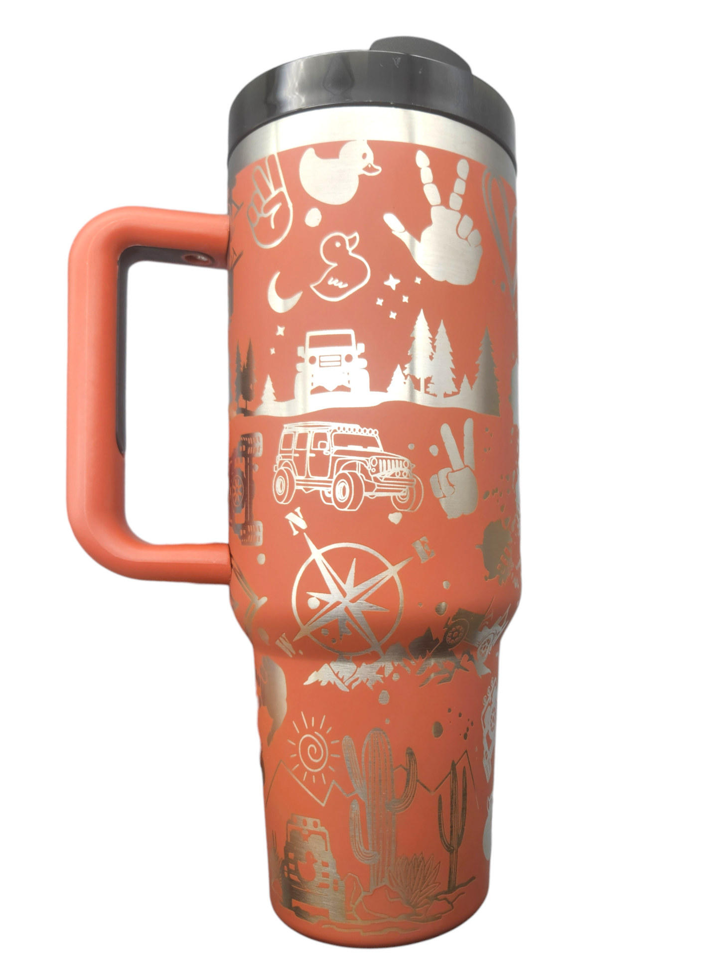 Duck, Duck Jeep 40oz Rust Tumbler