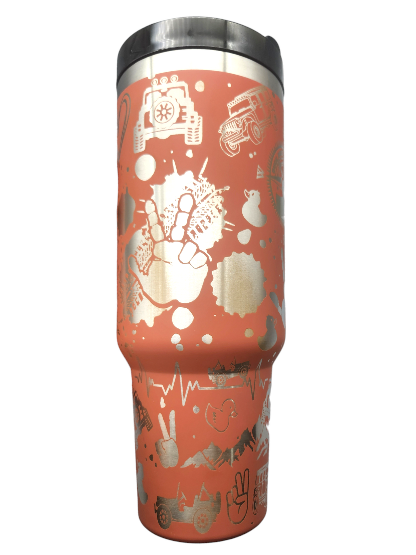 Duck, Duck Jeep 40oz Rust Tumbler