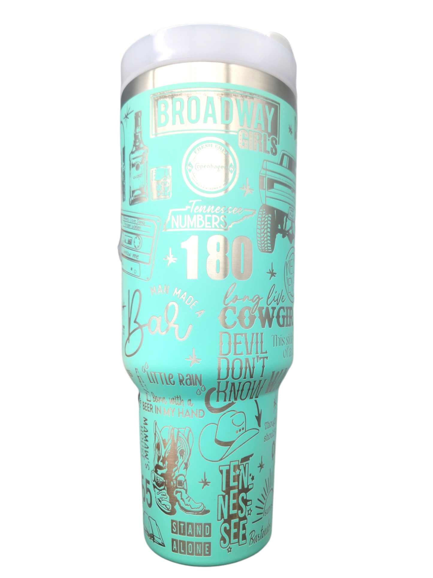 Wallen 40oz Teal Tumbler