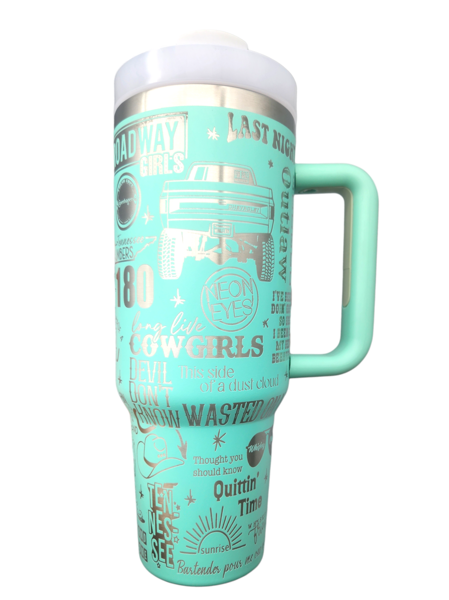 Wallen 40oz Teal Tumbler