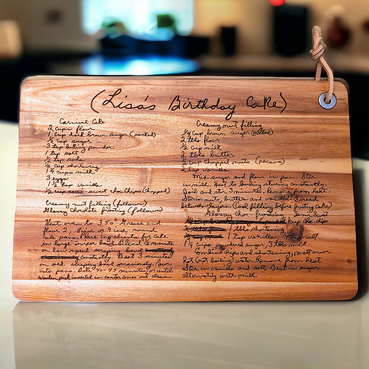 Custom Recipe Board